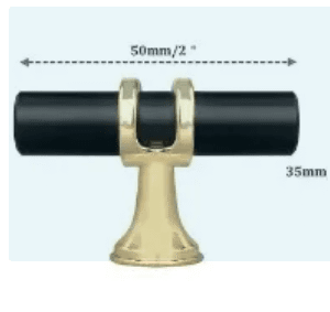 furniture knob t black