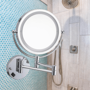 led light magnifying mirror