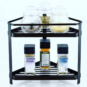 corner spice rack/ spice bottle shelf