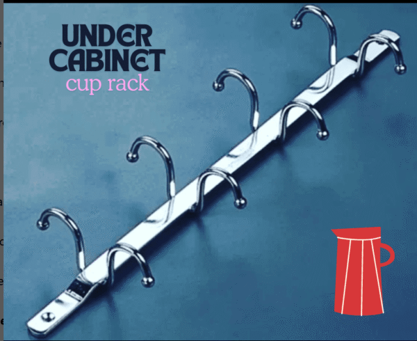 under cabinet cup rack